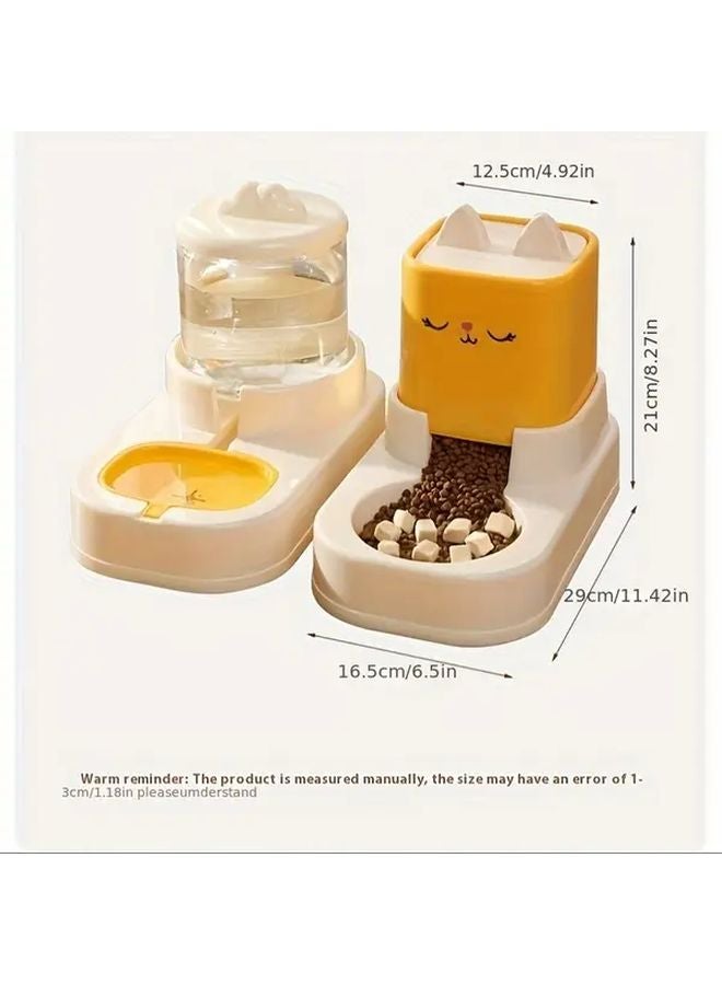 صمام طعام القطط الأزرق علبتين مع مغذي آذان القطط السحابي ونافورة ماء للاستخدام المنزلي - Image 3