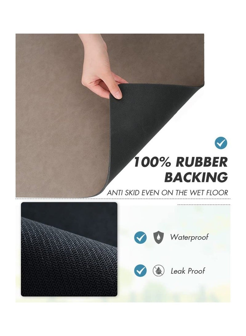 Y&D Coffee Mat Kitchen Counter Absorbent Dish Drying Easy Clean Heat Resistant Multiple Usage Machine Rack Brown  - Image 3