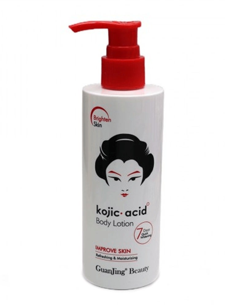 Kojic Lotion of the body with kojic acid to improve the revitalization of the skin and moisturize it 230 grams