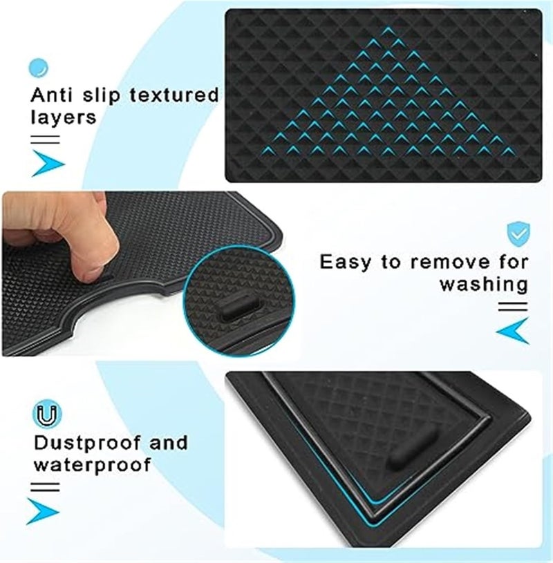 Vuzmode Non-Slip Rubber Mat Kit for MG ZS EV - Image 3