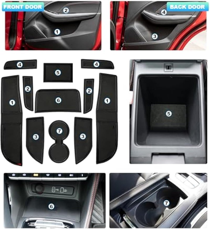 Vuzmode Non-Slip Rubber Mat Kit for MG ZS EV - Image 5