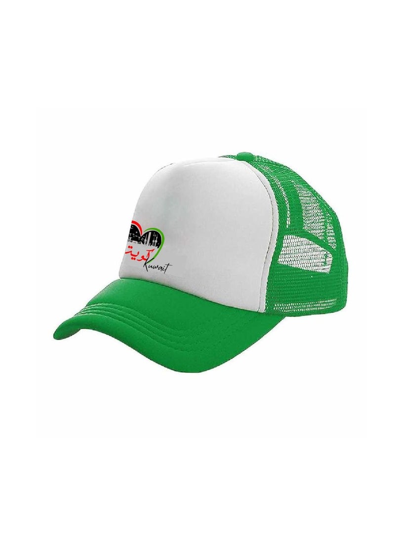 PRINTSHOP4ME Kuwait Mesh Cap With Plastic Closure For Men And Women–Perfect For National Day,Sports Activities And Casual Wear–Great Gift For Sports Fans And Events - Image 3