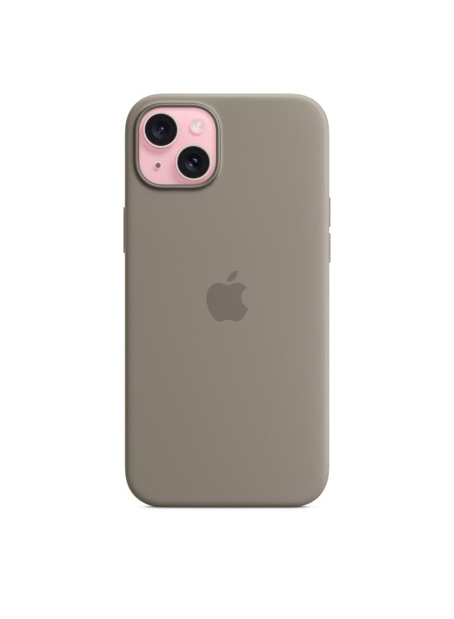 فريق ديلوكس iPhone 15 Plus حافظة سيليكون مع MagSafe (الطيني) - Image 2