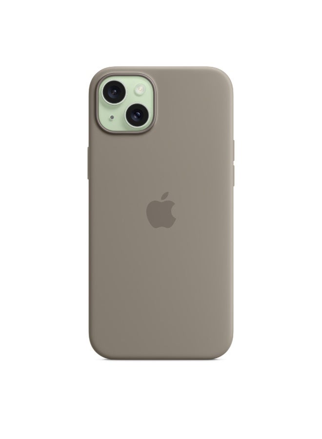 فريق ديلوكس iPhone 15 Plus حافظة سيليكون مع MagSafe (الطيني) - Image 5