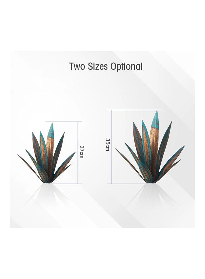 NIBEMINENT Metal Agave Plant Decoration Kit Blue/Gold  - Image 2