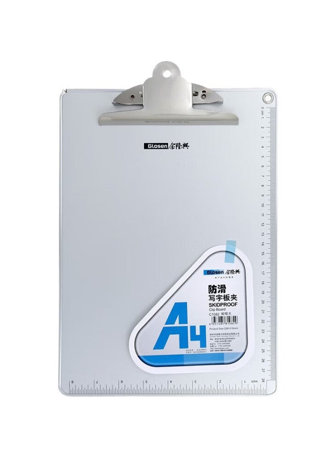 Jin Longxing Jinlongxing Aluminum Alloy A4 Clipboard/Clip Writing Paper Stationery Writing Pad Board Office Memo Board Supplies C1082 - Image 1