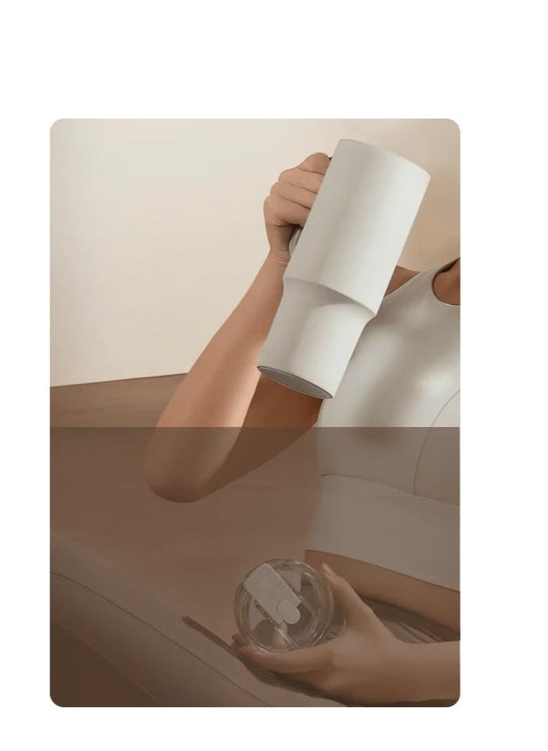 Xiaomi Smart Straw Cup with Leak-Proof Lid and Built-In Straw | 500ml BPA-Free Portable Water Bottle for Kids and Adults | Lightweight & Durable Reusable Cup for School, Office, Travel, and Outdoor Use | Stylish Frosted Design – Neutral Colors  - Image 3