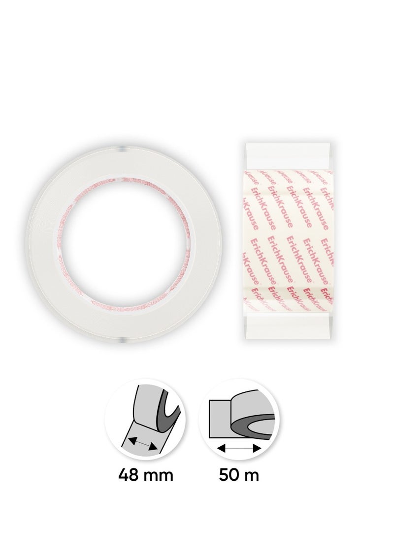 ErichKrause - Packing tape Crystal, highly transparent, 48mmx50m (shrink 1 pcs) - Image 1