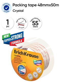 ErichKrause Packing tape Crystal, highly transparent, 48mmx50m (shrink 1 pcs)  - Image 1