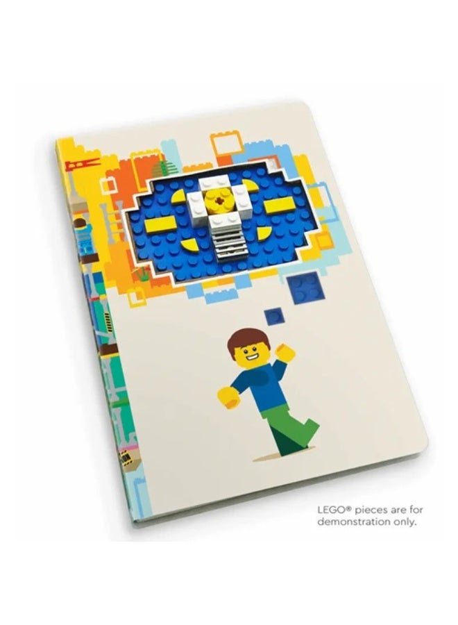 LEGO Dotted Notebook with 0.7mm Black Gel Pen – 192 Pages, Snap-in Pen Storage & Removable Baseplate, Stationery Gift Set for Kids & Adults IQ-53501 - Image 2
