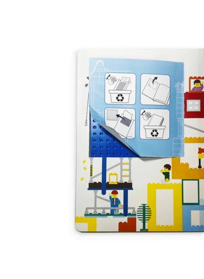 LEGO Dotted Notebook with 0.7mm Black Gel Pen – 192 Pages, Snap-in Pen Storage & Removable Baseplate, Stationery Gift Set for Kids & Adults IQ-53501 - Image 3