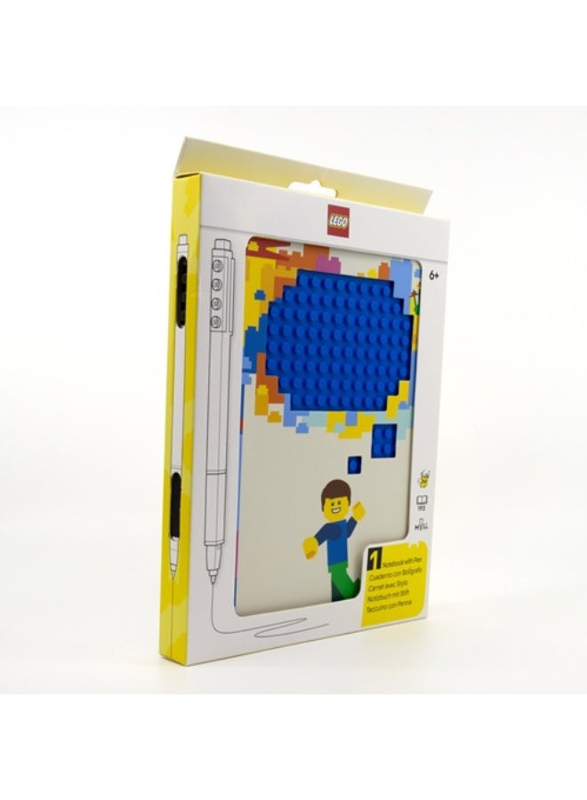 LEGO Dotted Notebook with 0.7mm Black Gel Pen – 192 Pages, Snap-in Pen Storage & Removable Baseplate, Stationery Gift Set for Kids & Adults IQ-53501 - Image 4