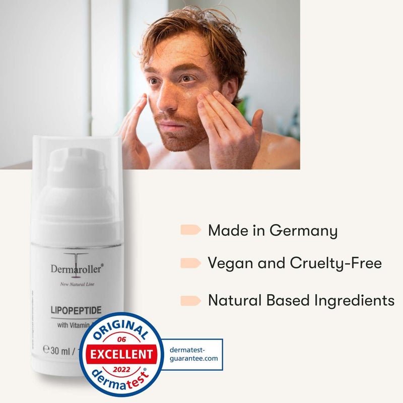 Dermaroller, New Natural Line Lipopeptide Night Cream Hyaluronic Acid Vitamin A and Shea Butter Combine to Moisturize and Repair Tired Stressed Skin Helps to Reduce Fine Wrinkles oz, 1.01 Ounce - Image 4