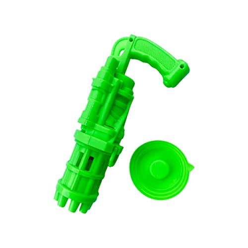 Evisha Assorted Colour Bubble Machine 8-Hole Huge Amount Automatic Bubble Maker Gun Mini Gatling Electric Bubble Gun Machine Outdoor Toys for Kids - Image 3