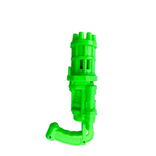 Evisha Assorted Colour Bubble Machine 8-Hole Huge Amount Automatic Bubble Maker Gun Mini Gatling Electric Bubble Gun Machine Outdoor Toys for Kids - Image 2