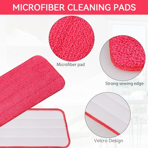 GreeSuit 8 Pack Spray Mop Refills Compatible for Libman Freedom Spray Mop, Reusable & Washable 16in Microfiber Floor Cleaning Mop Pads for Spray Mop - Image 3