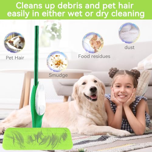 GreeSuit 8 Pack Spray Mop Refills Compatible for Libman Freedom Spray Mop, Reusable & Washable 16in Microfiber Floor Cleaning Mop Pads for Spray Mop - Image 5