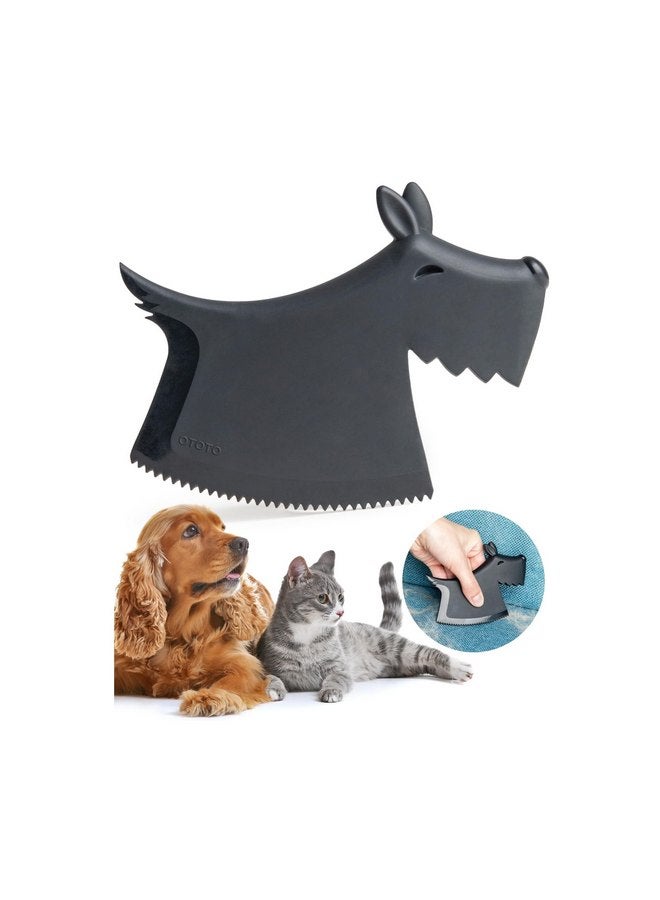 OTOTO New!! Scruffy Pet Hair Remover Gifts for Dog Lovers, Dog Accessories, Pet Hair Removal Tool, Dog Hair Remover, Dog Essentials, Dog Must Haves, Dog Mom Gifts for Women, Dog Dad Gifts (Black) - Image 1
