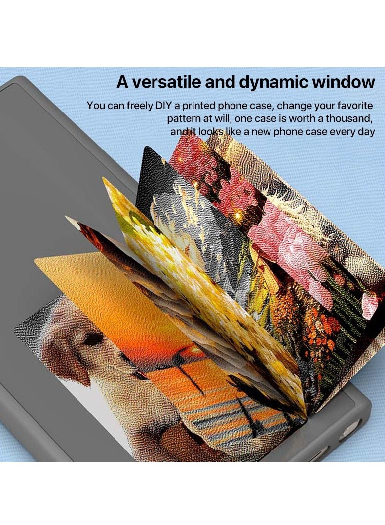 Compatible with Samsung Galaxy S24 Ultra 5G 4-color DIY ink screen NFC phone case, smart NFC transmission, customize your phone anytime, anywhere - Image 3