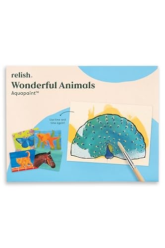 Relish  Aquapaints Activities for Seniors  Pack of 5 Reusable Water Painting Toys Wonderful Animals Specialized Products  Gifts for Elderly - Image 1