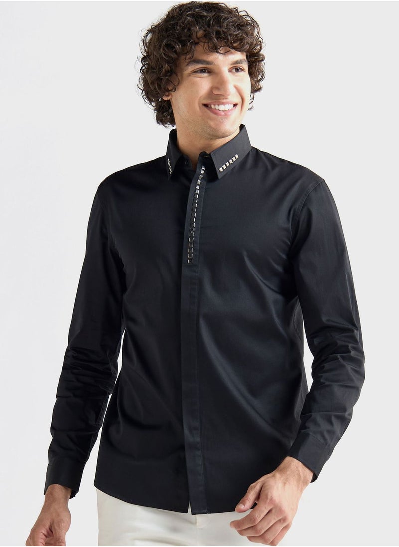 FAV Studded Regular Fit Shirt  - Image 1
