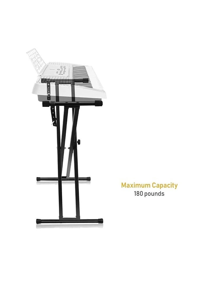 Megarya Adjustable Piano Stand Heavy Duty Double Braced Keyboard Stand Musical Instruments for Adults Black  - Image 5