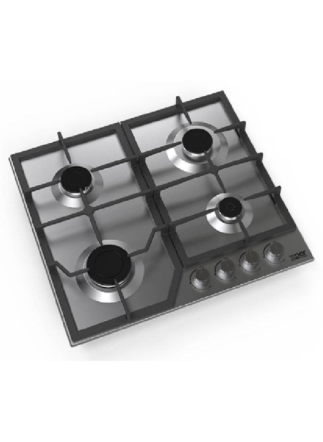 XPER Built-in Gas Hob - 58 cm - 4 Burner Burners - Turkish - Steel - XPBH60CIG  - Image 2