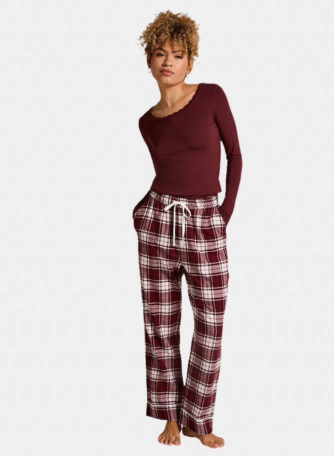 hunkemoller Flannel Pyjama Pants - Image 1