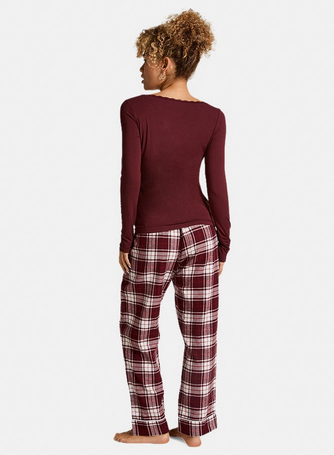 hunkemoller Flannel Pyjama Pants - Image 3
