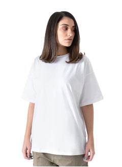 White Oversized Crew Neck T-Shirt