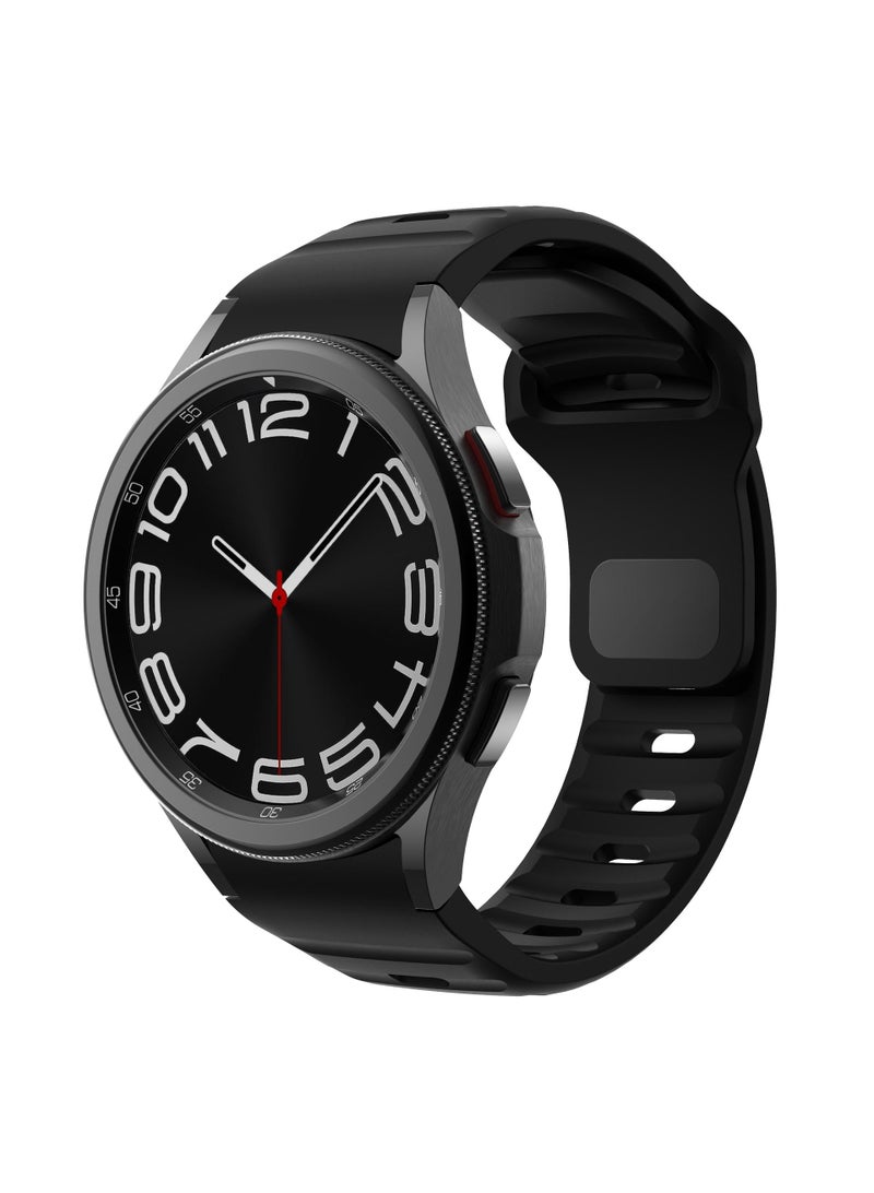 Y&D For Samsung Galaxy Watch6 5 4 Wavy Buckle Silicone Strap - Image 3