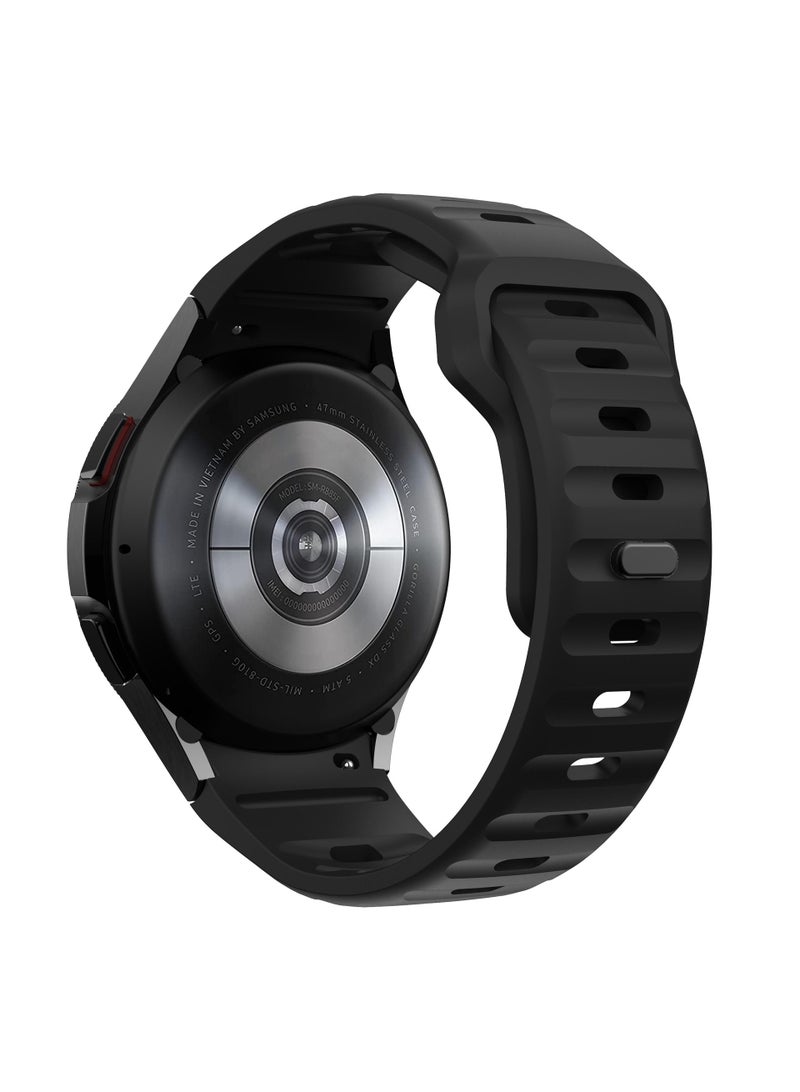 Y&D For Samsung Galaxy Watch6 5 4 Wavy Buckle Silicone Strap - Image 4