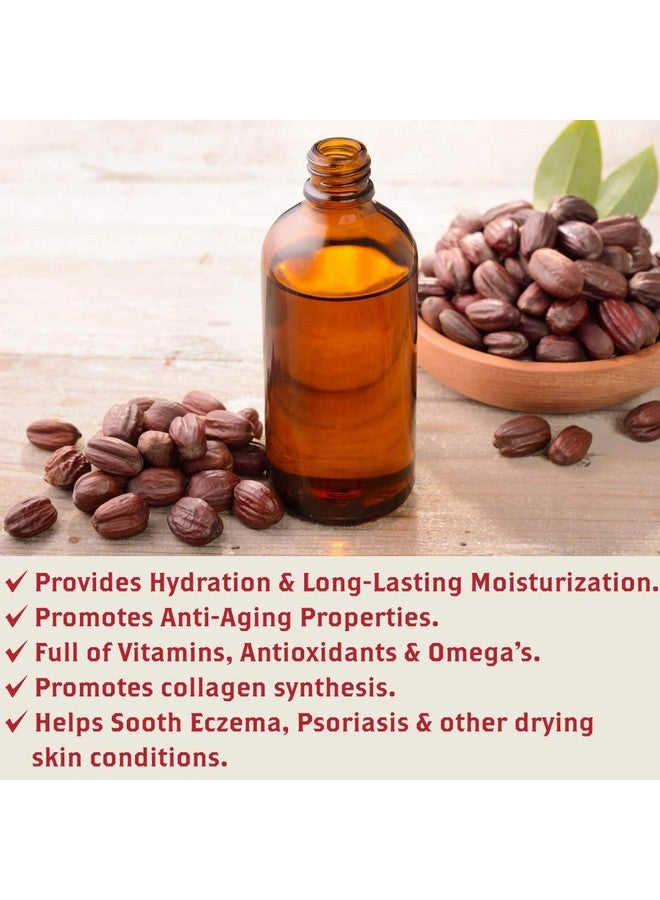 أوليفيا كير مصل زيت الجوجوبا طبيعي 100% نقي ومعصور على البارد للوجه والجسم والشعر غني بمضادات الأكسدة فيتامين ADE وأوميغا 6 9 | ترطيب وترطيب - Image 4