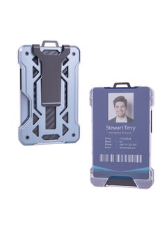 Hot Trade Special Trax Employee ID Card Work Badge Protection Case Multi-Card Aluminum Alloy Card Box Credit Card Box Grey
