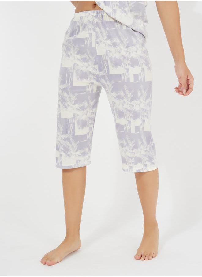 Take Two All Over Print T-Shirt & Capri Pyjama Set  - Image 5