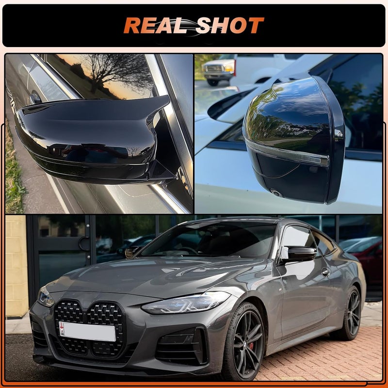 ACLONG Glossy Black Mirror Cover Caps for BMW G20 G21 G30 G31 G11 G12 G14 G15 G16 (2017-2022) - 2 PCS - Image 3