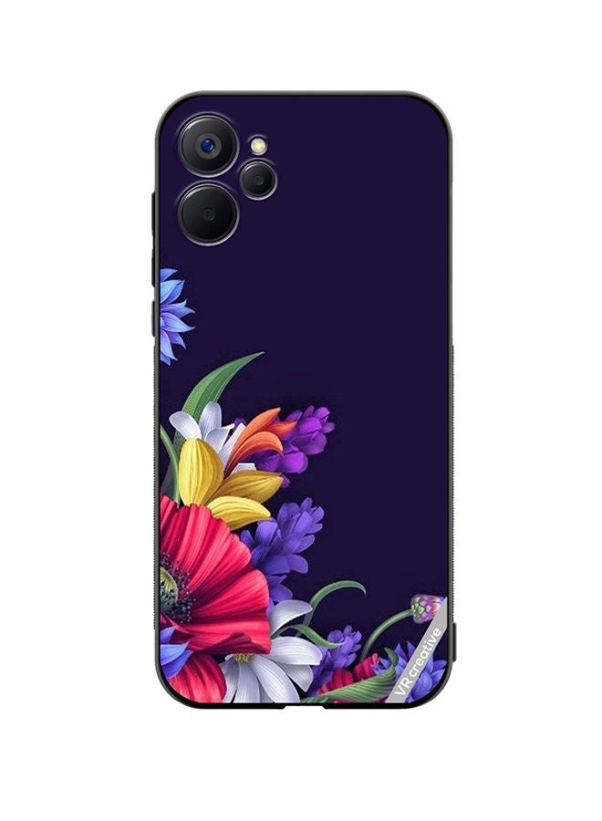 VR CREATIVE Protective Case Cover For Realme 9i 5G Flower Design Multicolour - Image 1