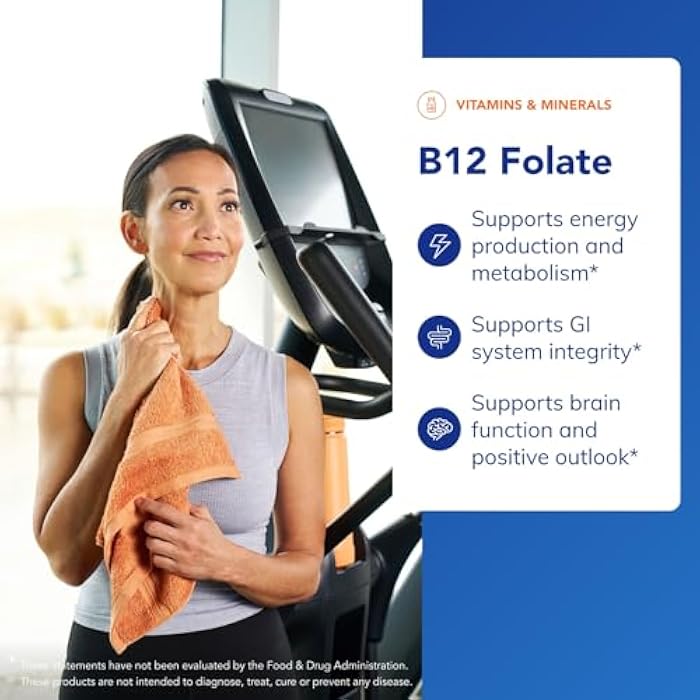 Pure Encapsulations B12 Folate - Energy Supplement to Support Nerves, Energy Metabolism & Cognitive Support* - with Vitamin B Folate as Metafolin - 60 Capsules - Image 3
