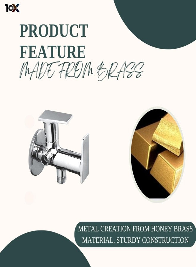 10X Angle Cock 2 in 1 AC-0234 for Bathroom - Image 3
