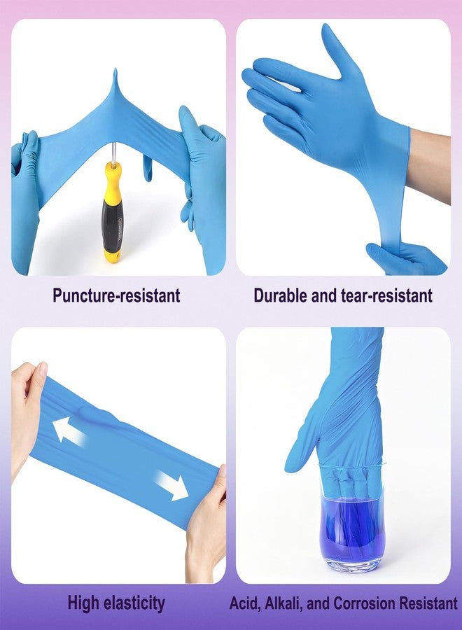 Cljlixcy Kids Disposable Nitrile Gloves for 4-10 Years, Suitable for Gardening, Cooking, Painting, Latex and Powder Free -100 PCS - Image 2