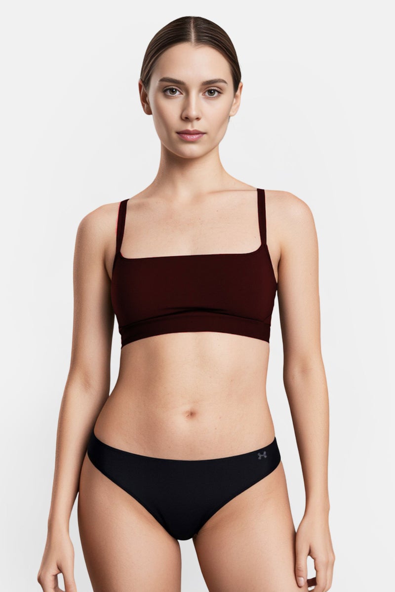 UNDER ARMOUR ثلاث قطع من ملابس داخلية نسائية بشعار العلامة التجارية، أسود - Image 1