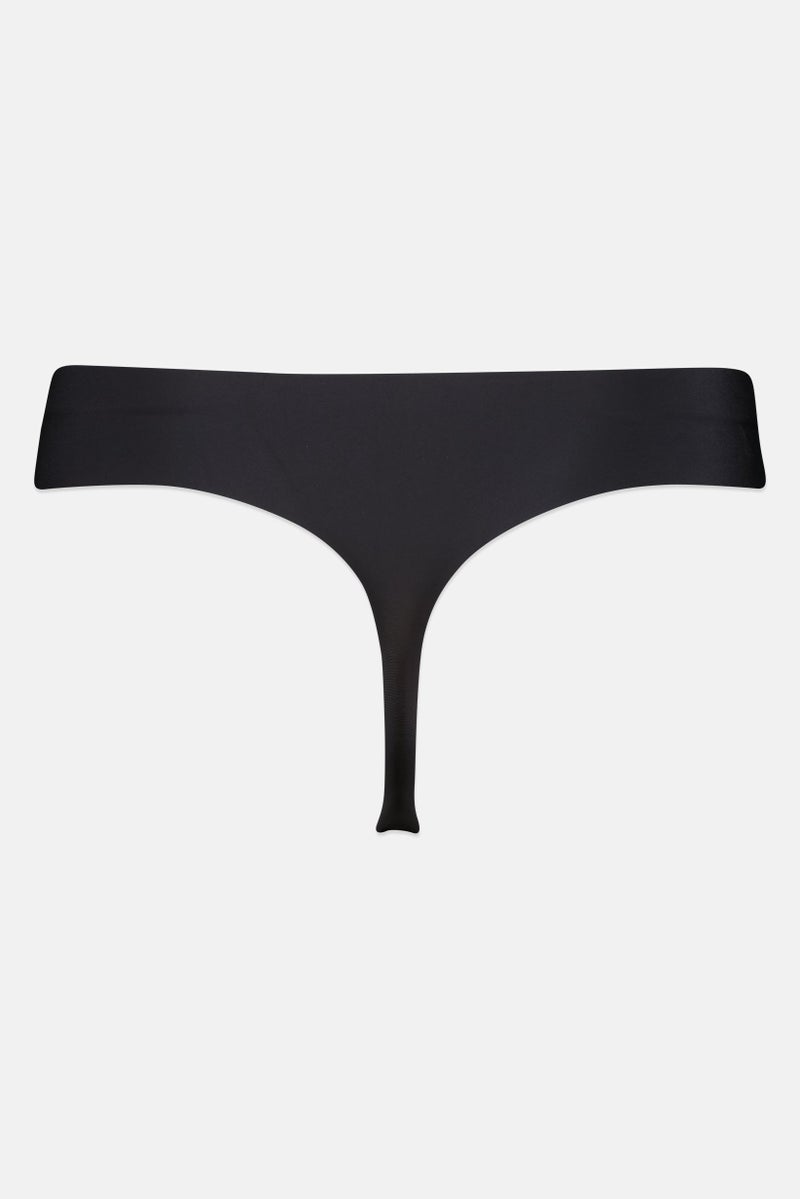 UNDER ARMOUR ثلاث قطع من ملابس داخلية نسائية بشعار العلامة التجارية، أسود - Image 2