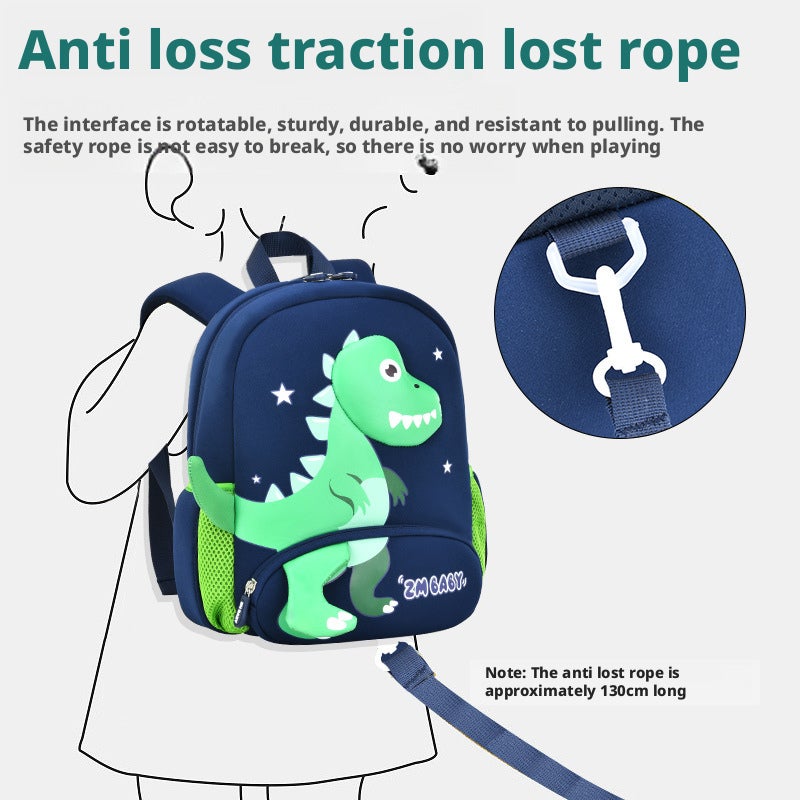 Cartoon Backpack for Kids, Lightweight and Cute, Neoprene, Mini Double-Shoulder Bag for Kindergarten - Image 3