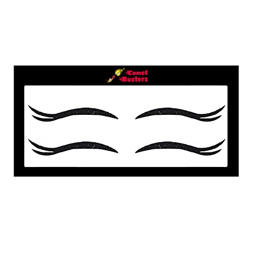 Comet Busters Glitter Black Eyeliner Stickers (EYE097) - Image 2