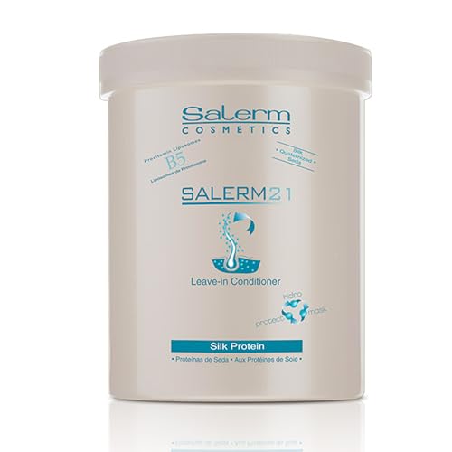 SALERM - Instant Hair Conditioner 21 Silk Protein - 1000 ml - Leave-In or Rinse-Out Conditioner - with Silk Proteins - Heat Protector and Hydrating - Image 1