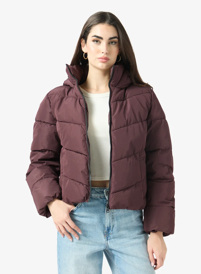 Only Casual Hooded Puffer Jacket