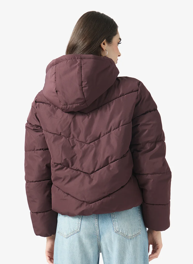 Only Casual Hooded Puffer Jacket