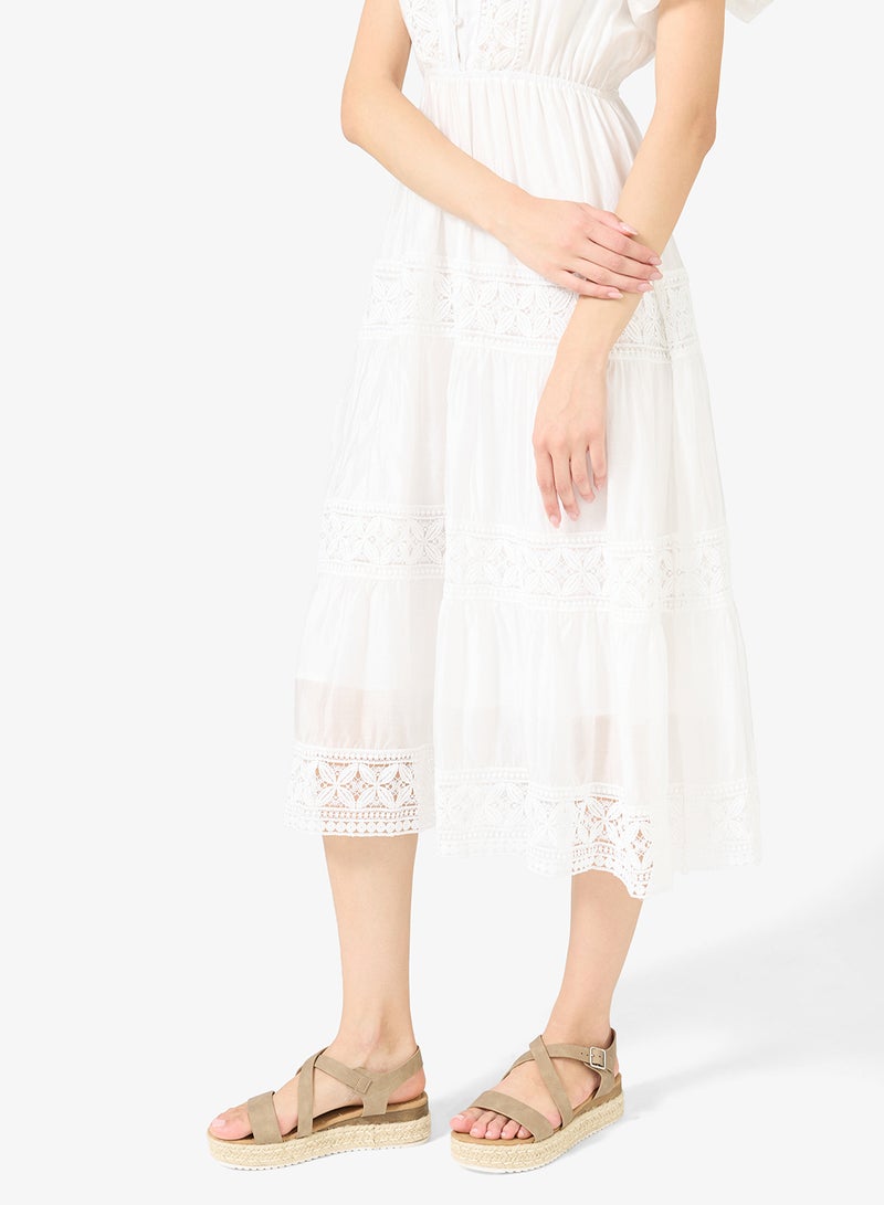 Savannah Collection Low Wedged Flatform Sandal - Image 5