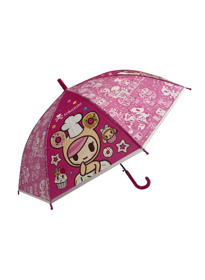 Tokidoki Official Pink Umbrella – Kawaii Donutella & Friends Print – for Kids & Adults - Image 3