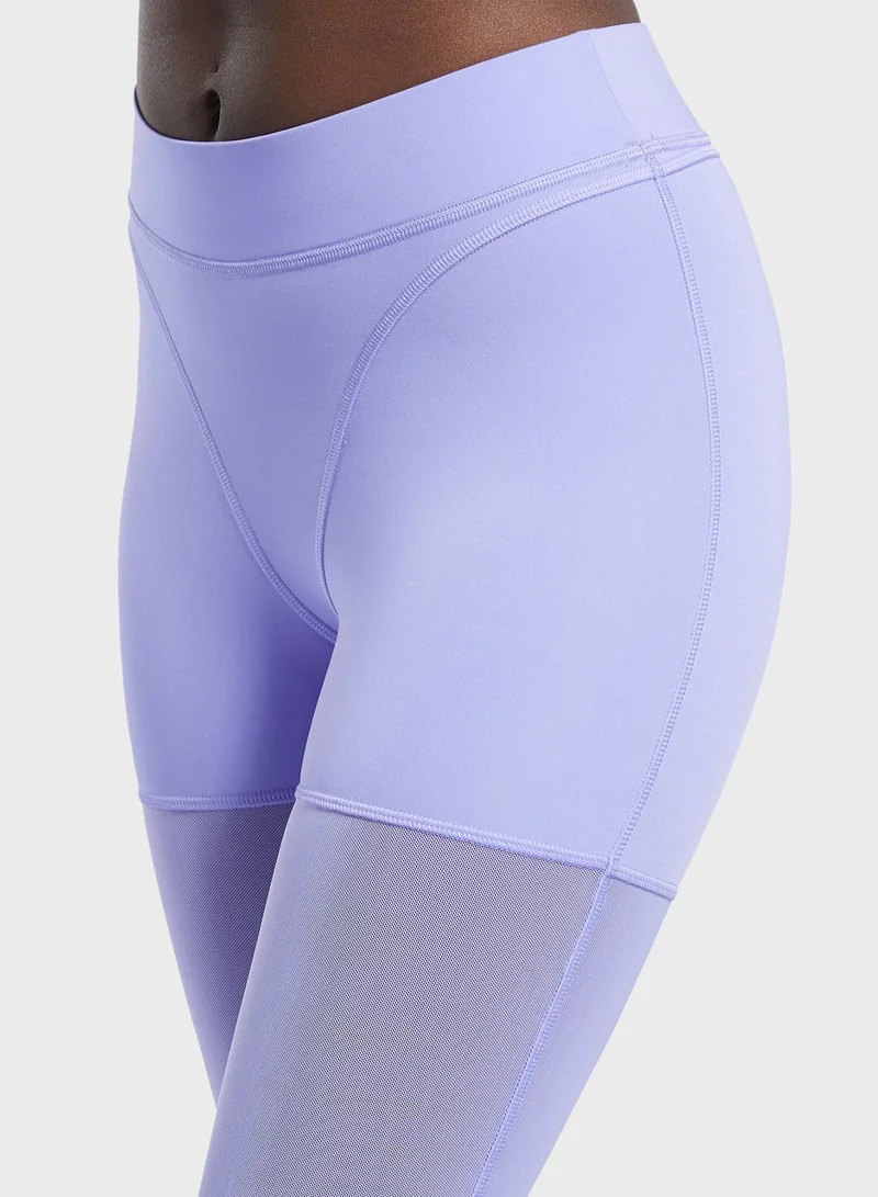 Reebok Cardi B Mesh High-Rise Leggings